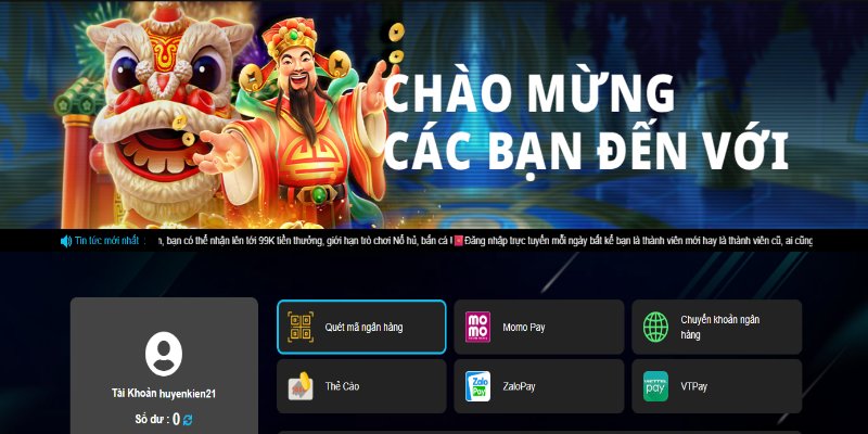 Đa dạng kênh thanh toán gửi tiền cho hội viên lựa chọn